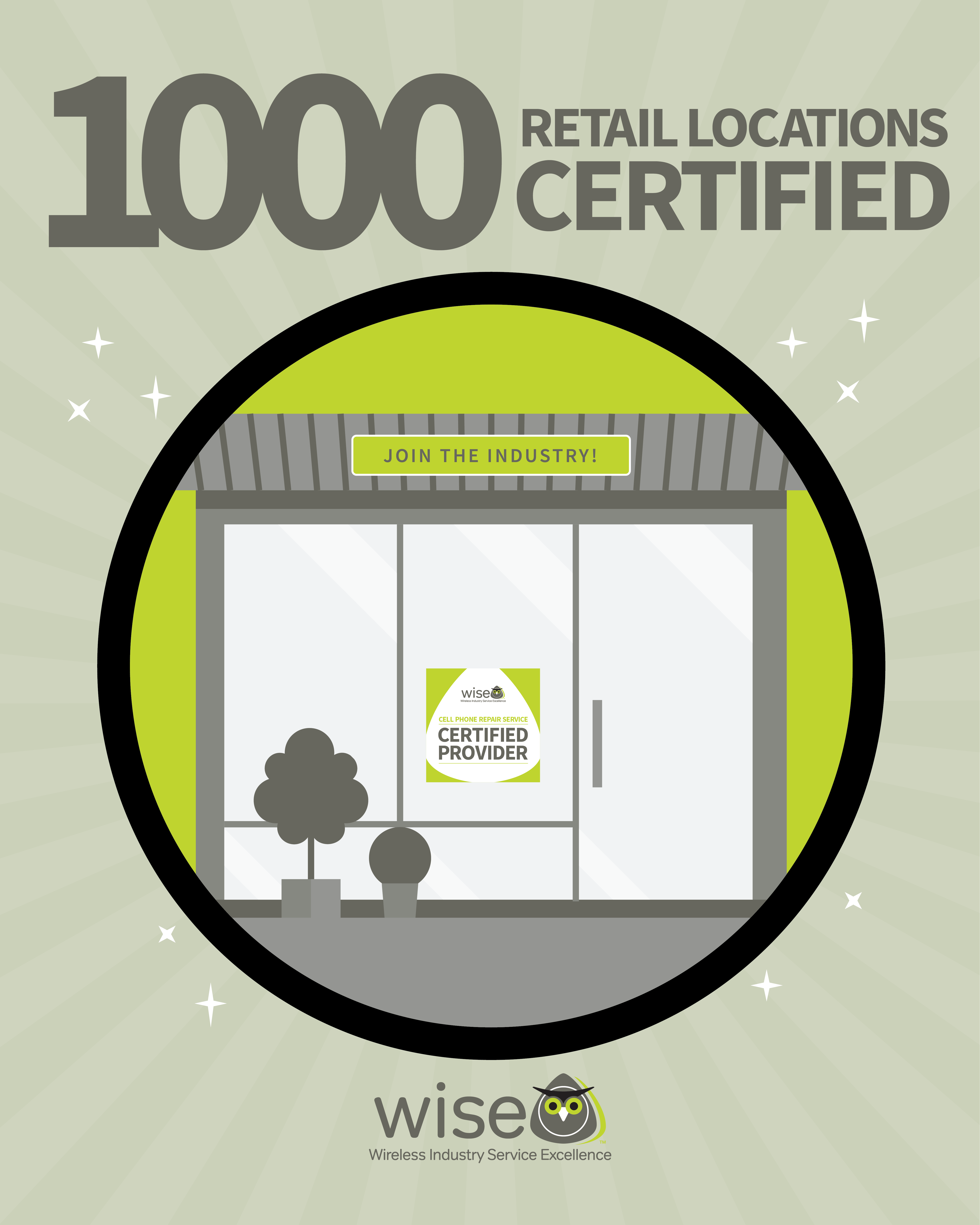 WISE Certification 1000 Retail Locations Certified 2508design Digital